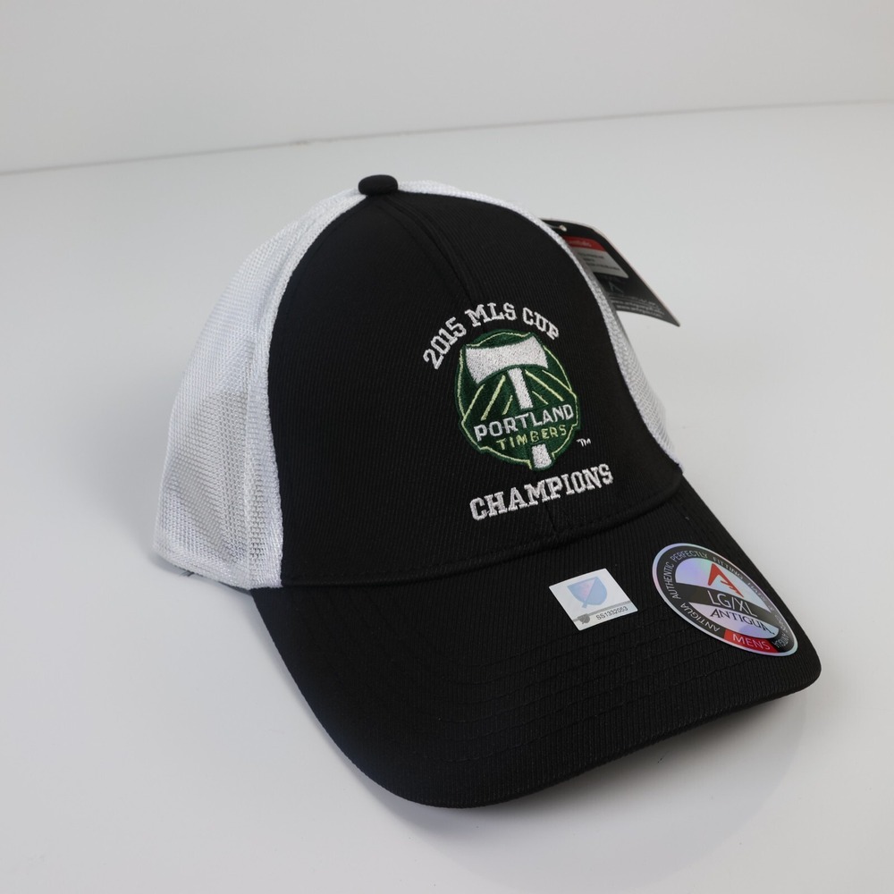 Portland Timbers 2015 MLS Cup Champions Soccer Antigua Adjustable Mesh Hat L/XL